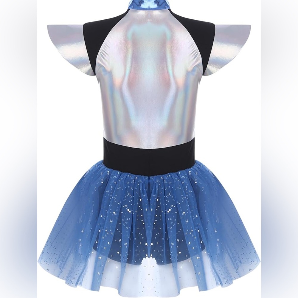 Space Girl Blue and Silver Costume